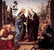 Piero di Cosimo The Visitation with Sts Nicholas and Anthony oil painting